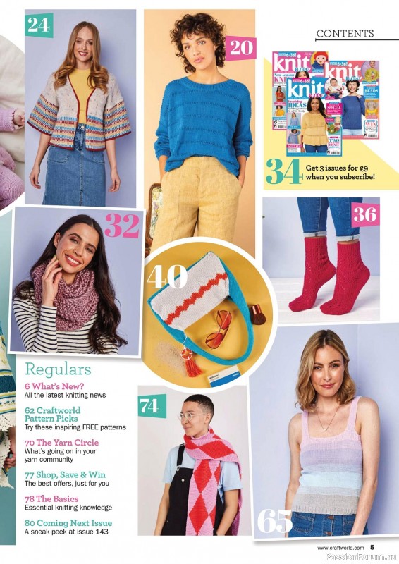 Вязаные проекты спицами в журнале «Knit Now №143 2022»