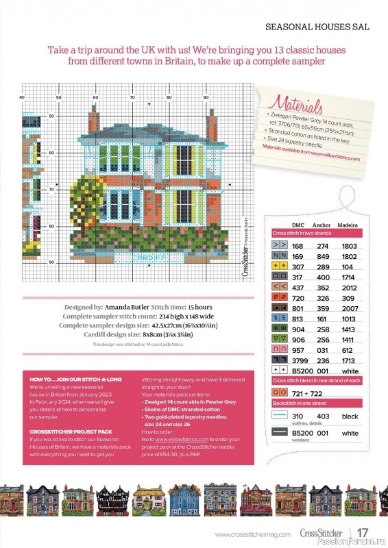 Коллекция вышивки в журнале «CrossStitcher №395 2023»
