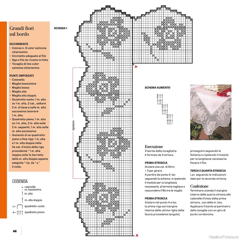 Вязаные проекты в журнале «Uncinetto Manuale Filet №12 2023»
