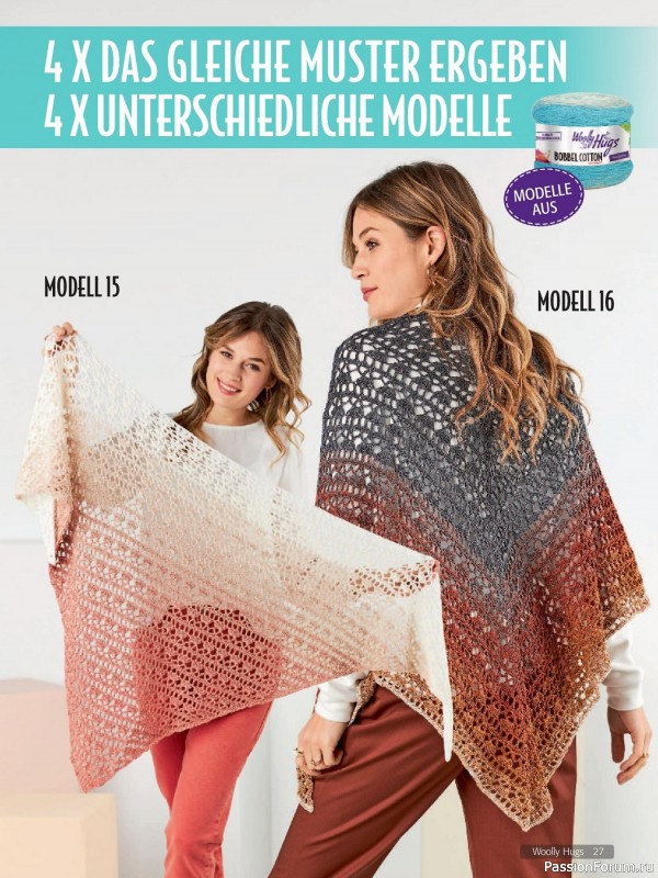 Вязаные проекты в журнале «Woolly Hugs Maschenwelt №2 2023»