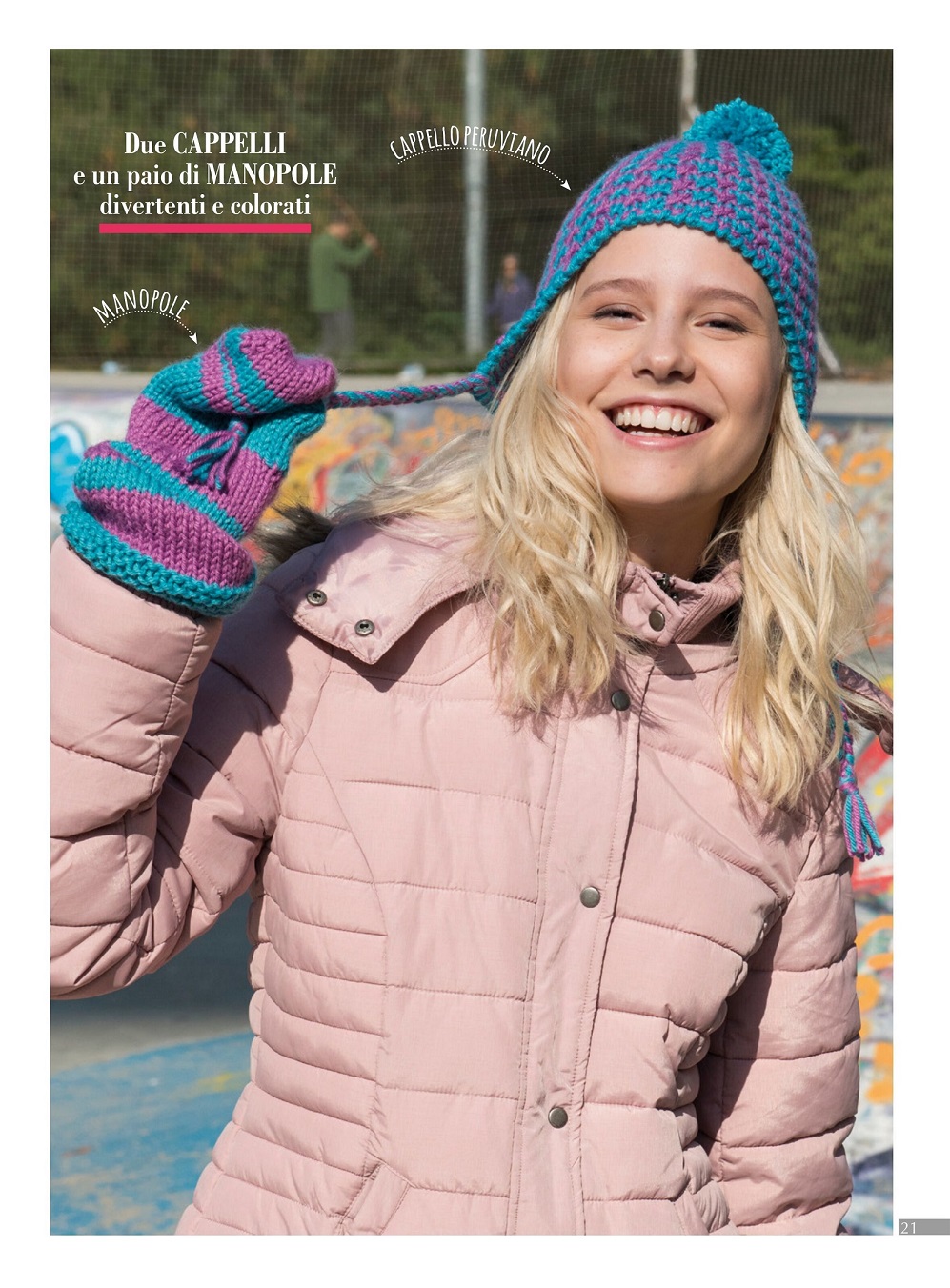 Женские модели спицами для весны и лето. &quot;Piu Maglia Cappelli - Accessori&quot; №3 2021