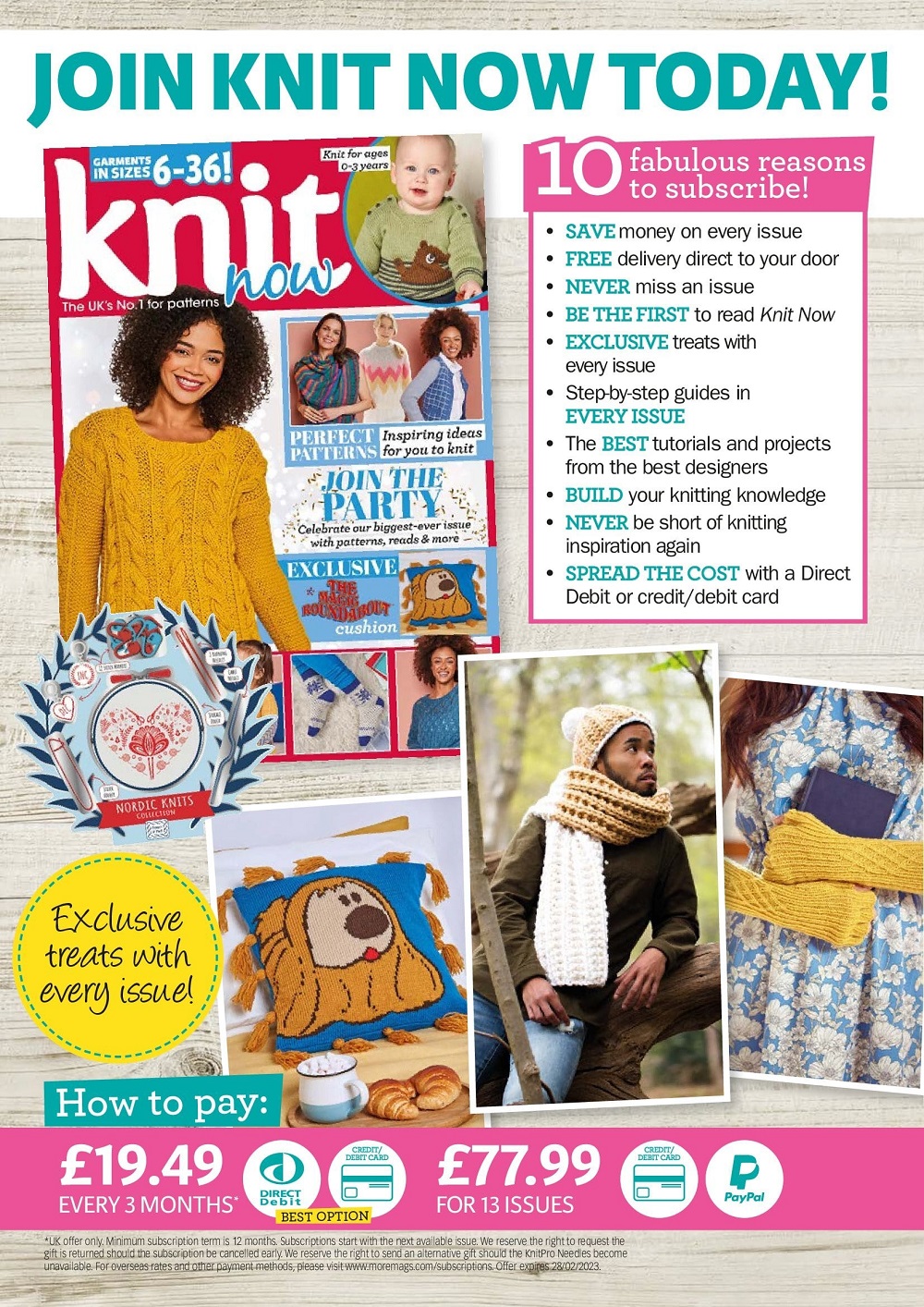 Вязаные проекты спицами в журнале &laquo;Knit Now №150 2023&raquo;