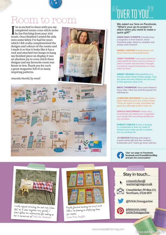 Коллекция вышивки в журнале «CrossStitcher №395 2023»