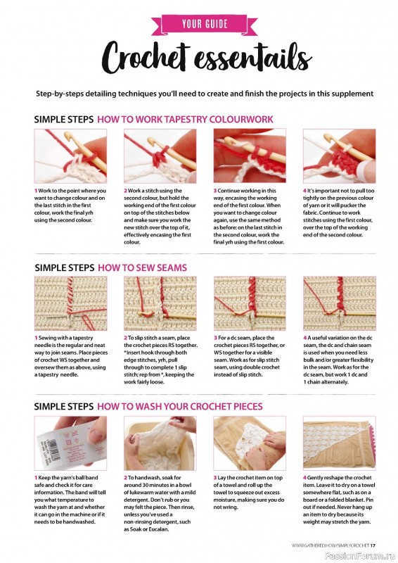 Вязаные проекты крючком в журнале «Simply Crochet №148 2024»