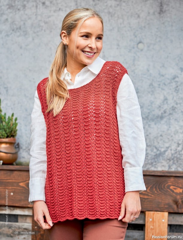 Вязаные проекты в журнале «Woolly Hugs Maschenwelt №6 2023»