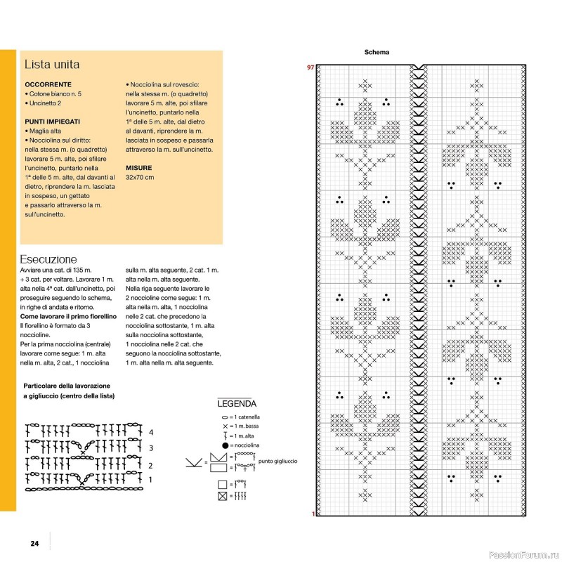 Вязаные проекты крючком в журнале «Uncinetto Manuale Filet №7 2022»