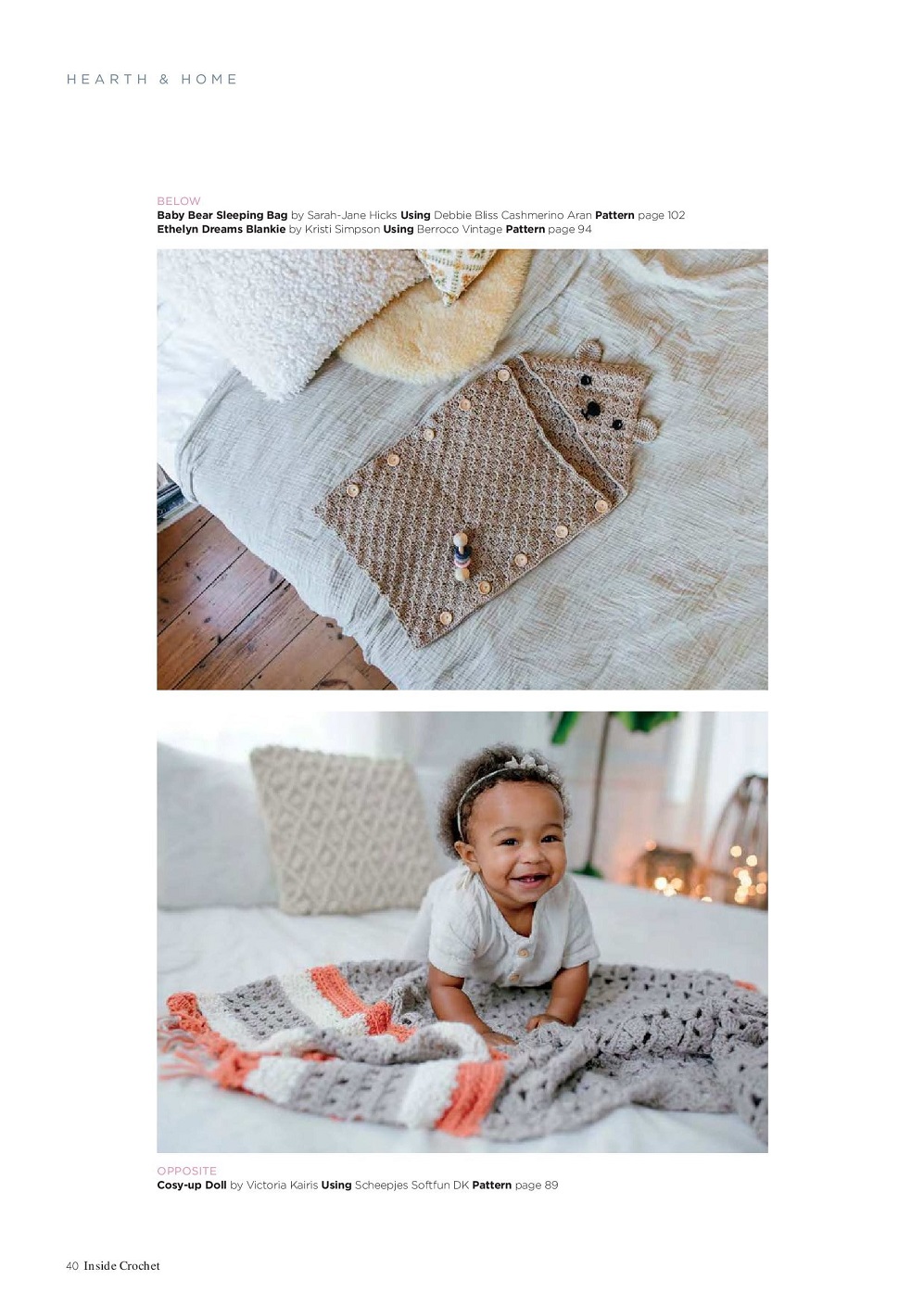 Вязаные модели одежды в журнале "Inside Crochet №144 2022"