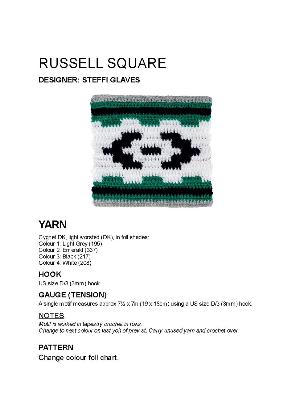 Коллекция проектов крючком в книге &laquo;100 Crochet Tiles&raquo;