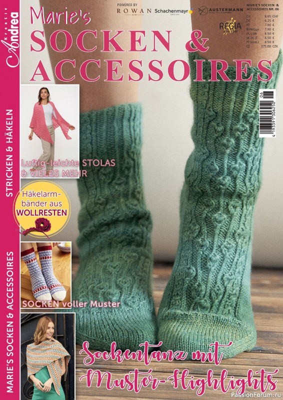 Вязаные проекты в журнале &laquo;Marie&#039;s Socken &amp; Accessoires №1 2025&raquo;