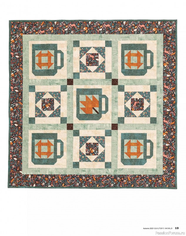 Коллекция проектов для рукодельниц в журнале «Quilter's World - Autumn 2025»