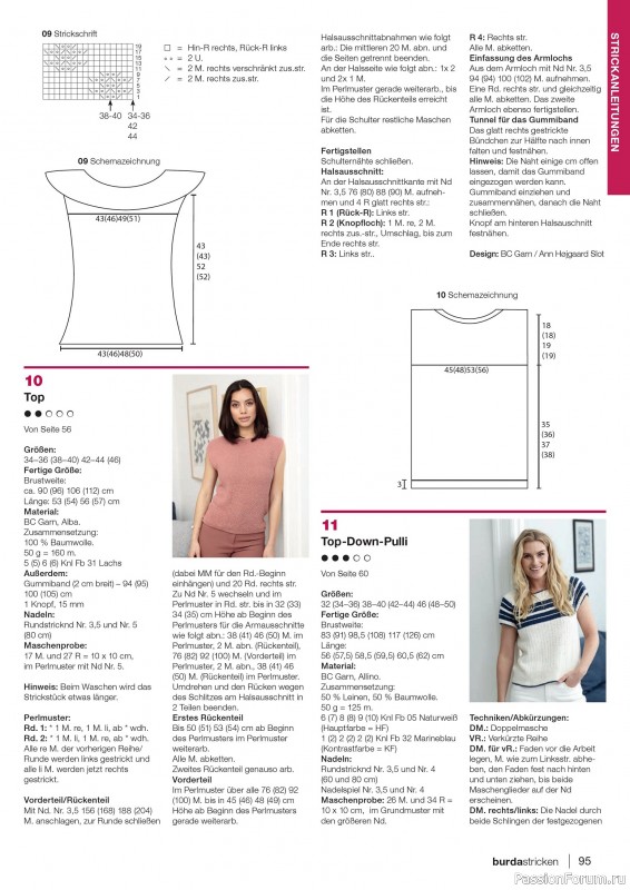 Вязаные модели в журнале «Burda Stricken №3 2020»