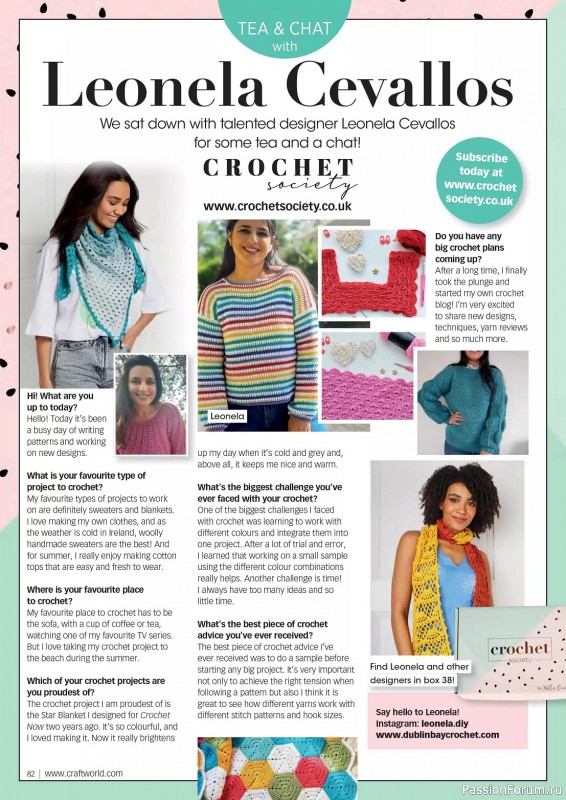 Вязаные проекты крючком в журнале «Crochet Now №99 2023»