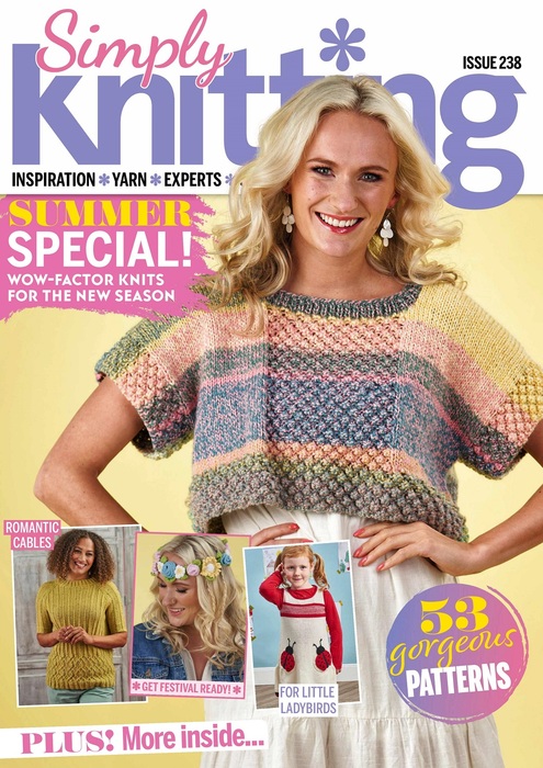 Вязаные проекты крючком в журнале &laquo;Simply Knitting №238 2023&raquo;