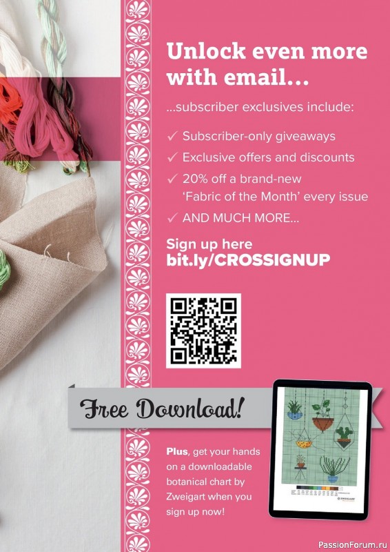 Коллекция вышивки в журнале «CrossStitcher №398 2023»