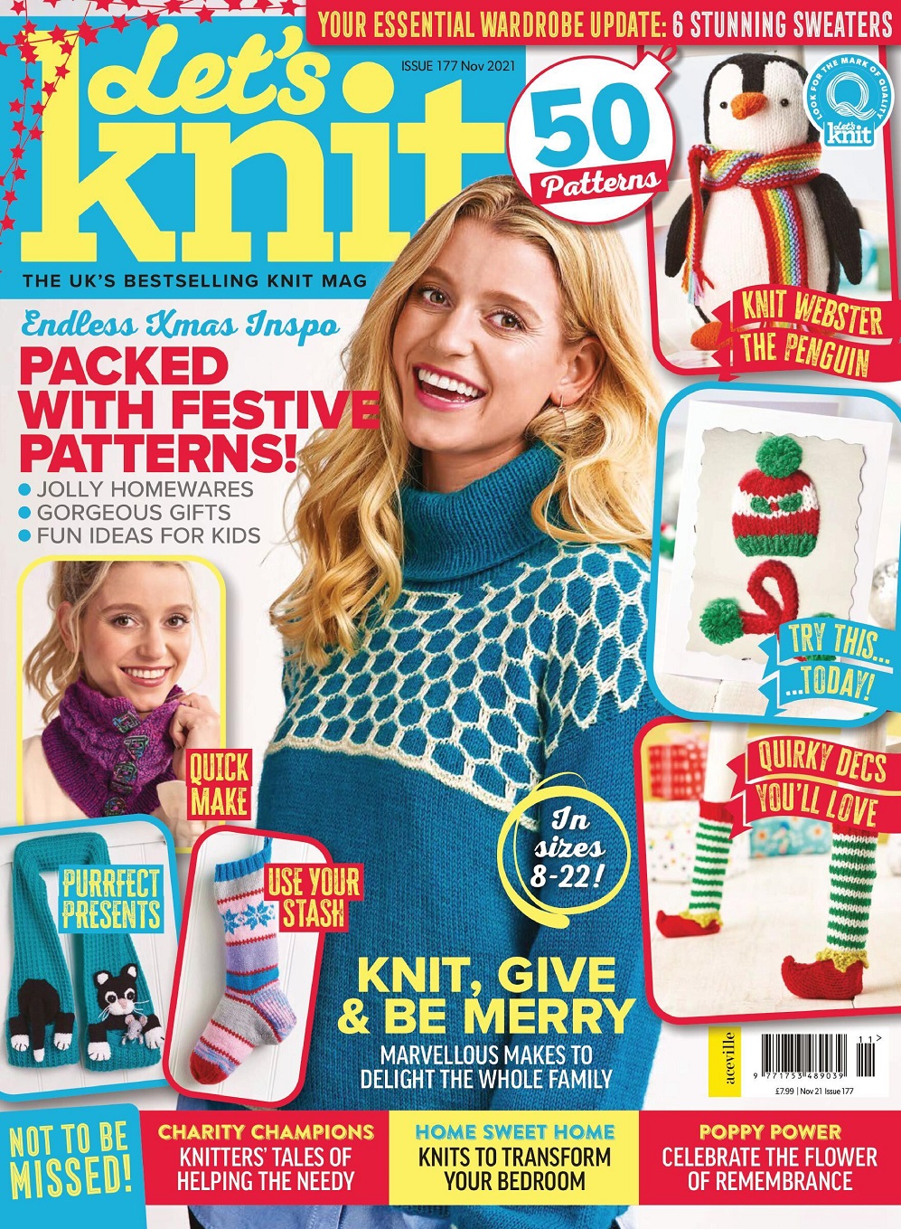 Для любителей вязания спицами. Let's Knit №177 2021