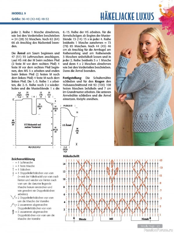 Вязаные модели в журнале «Woolly Hugs Maschenwelt №1 2023»