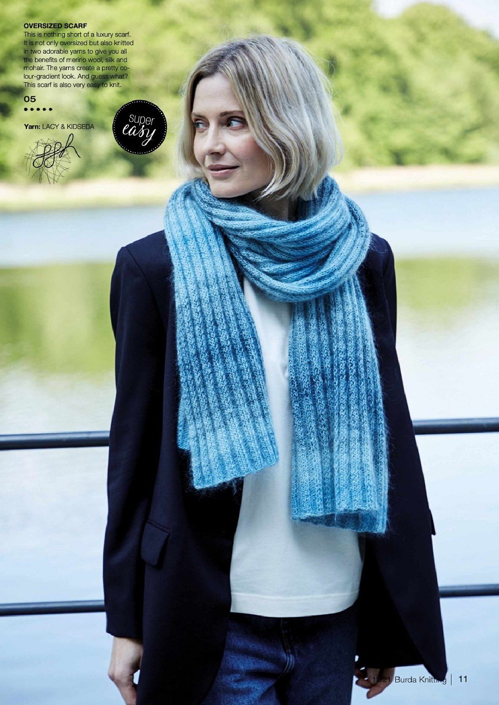 Модели спицами в журнале "Burda Knitting" №12 2021