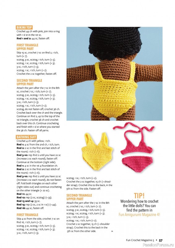 Вязаные проекты крючком в журнале «Fun Crochet №5 2022»