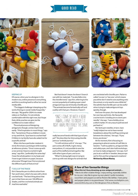 Вязаные проекты крючком в журнале «Simply Crochet №147 2024»