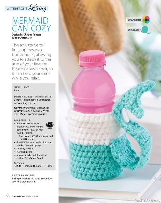 Вязаные проекты крючком в журнале «Crochet World – Summer 2024»