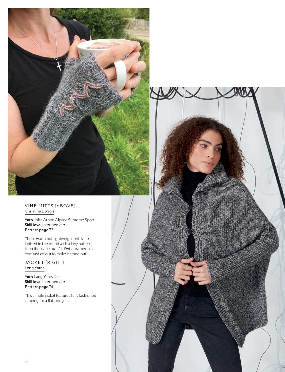 Модные и современные вязаные изделия и узоры в журнале &quot;Knitting&quot; №224 2021