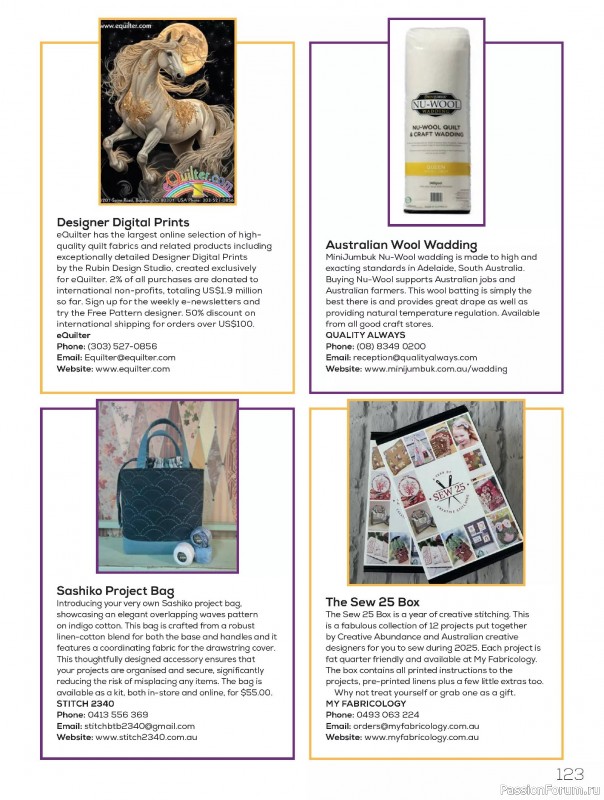 Коллекция проектов для рукодельниц в журнале «Quilters Companion №133 2025»
