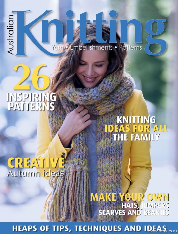 Вязаные модели спицами в журнале «Australian Knitting Vol.17 №1 2025»
