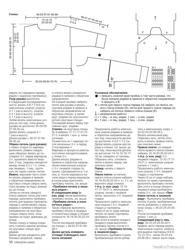 Вязаные модели в журнале «Creazion №4 2023»