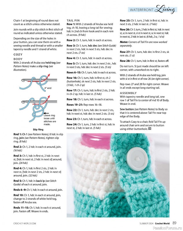 Вязаные проекты крючком в журнале «Crochet World – Summer 2024»