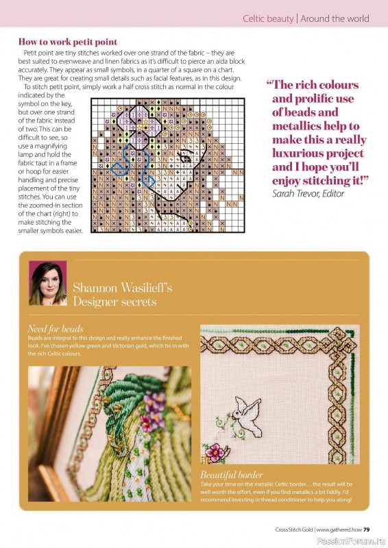 Коллекция вышивки в журнале «Cross Stitch Gold - Birds Collection 2024»