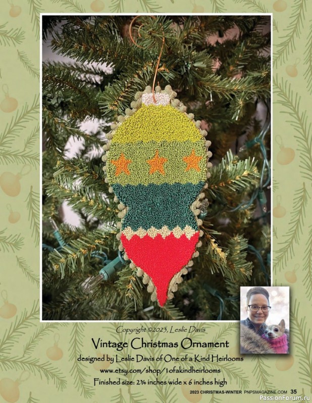 Коллекция вышивки в журнале «Punch Needle & Primitive Stitcher - Winter 20233»