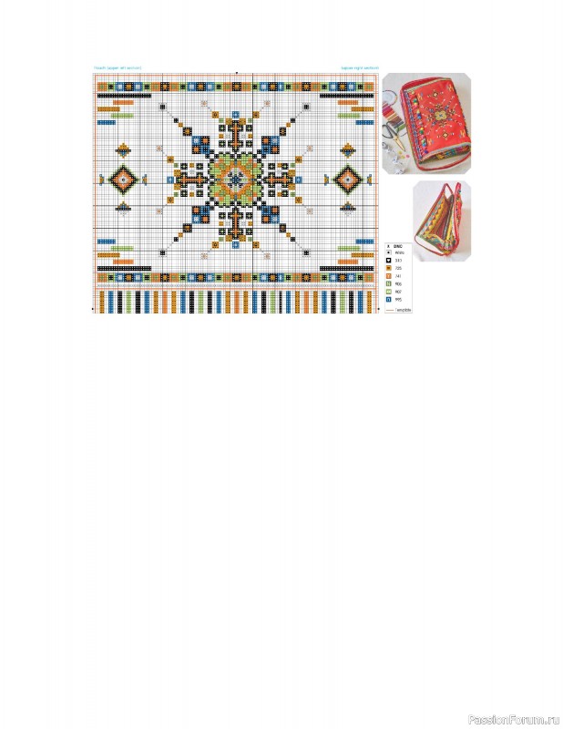 Коллекция вышивки в книге «Cross-Stitch Mandalas»