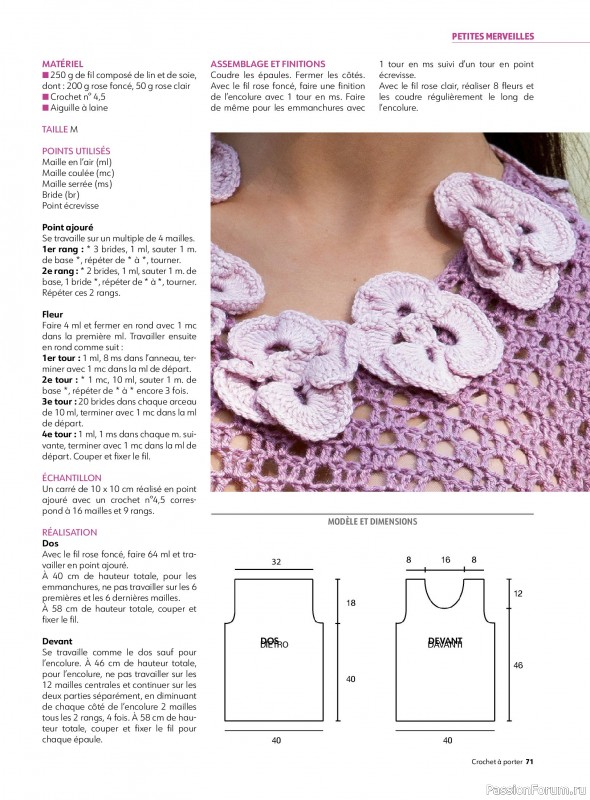 Вязаные проекты крючком в журнале «Crochet a Porter - Mai/Juillet 2025»