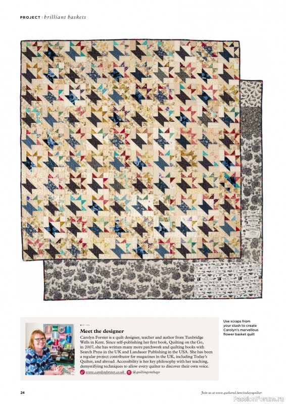 Коллекция проектов для рукодельниц в журнале «Todays Quilter №129 2025»