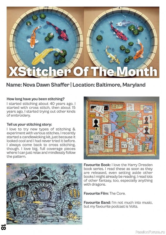 Коллекция вышивки в журнале «XStitch Magazine №22 2022»