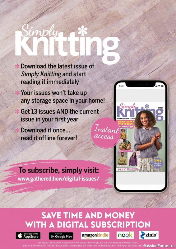 Вязаные проекты спицами в журнале «Simply Knitting №236 2023»