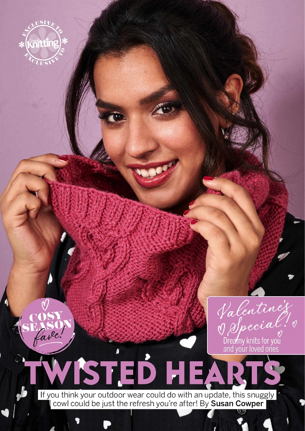 Вязаная одежда для взрослых и детей в журнале &quot;Simply Knitting №220 2022&quot;
