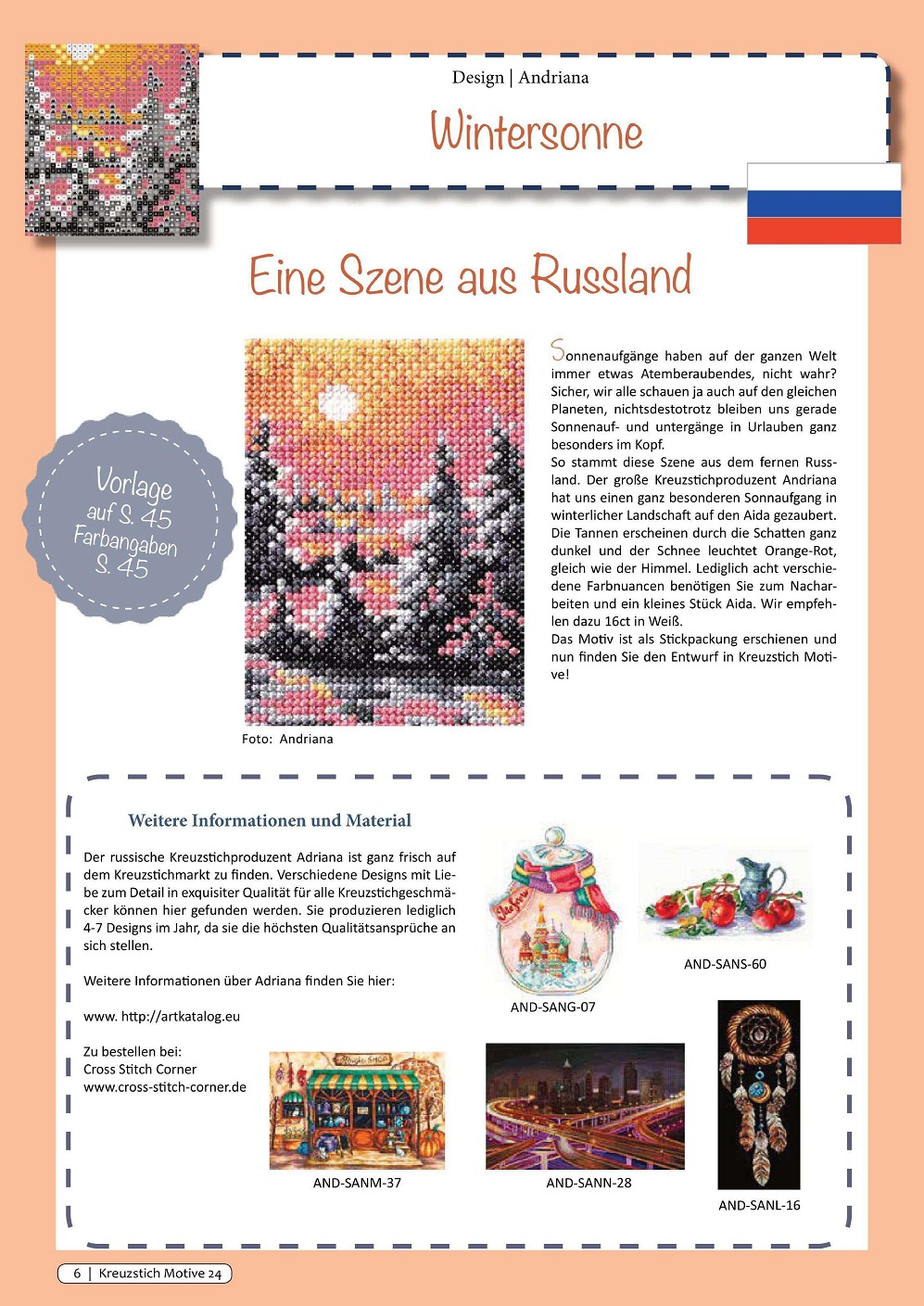 Журнал &quot;Kreuzstich Motive&quot; №24 2021