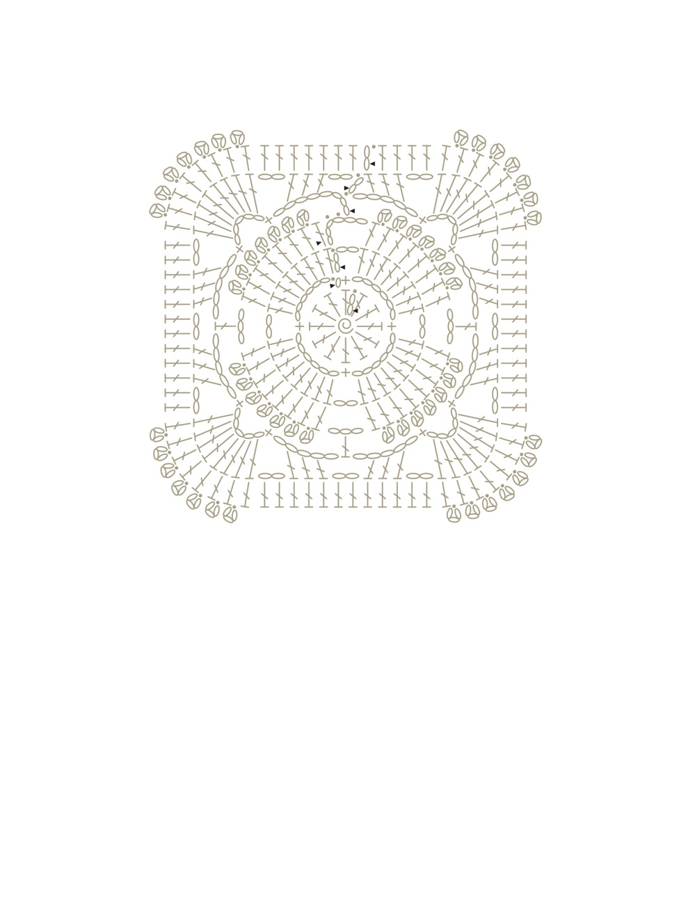 Коллекция проектов крючком в книге &laquo;100 Crochet Tiles&raquo;