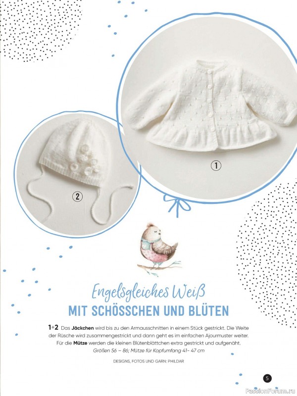 Вязаные модели для детей в журнале «Baby Maschenmode №60 2024»