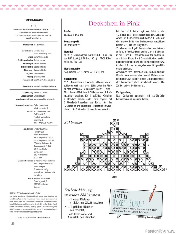 Вязаные проекты крючком в журнале «Dekoratives Hakeln №179 2024»