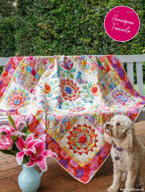 Коллекция проектов для рукодельниц в журнале «Quilters Companion №132 2025»