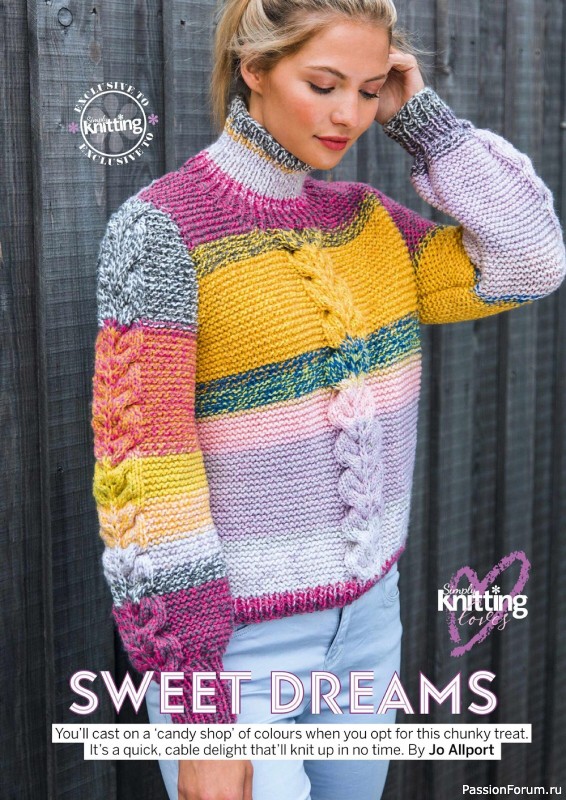 Коллекция проектов спицами в журнале «Simply Knitting №229 2022»