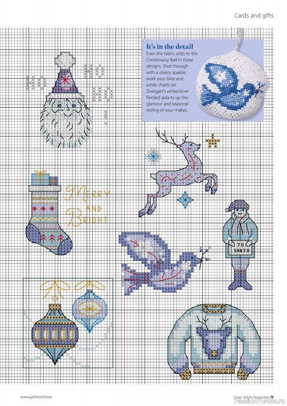 Коллекция вышивки в журнале «Cross Stitch Favourites - Christmas 2024»