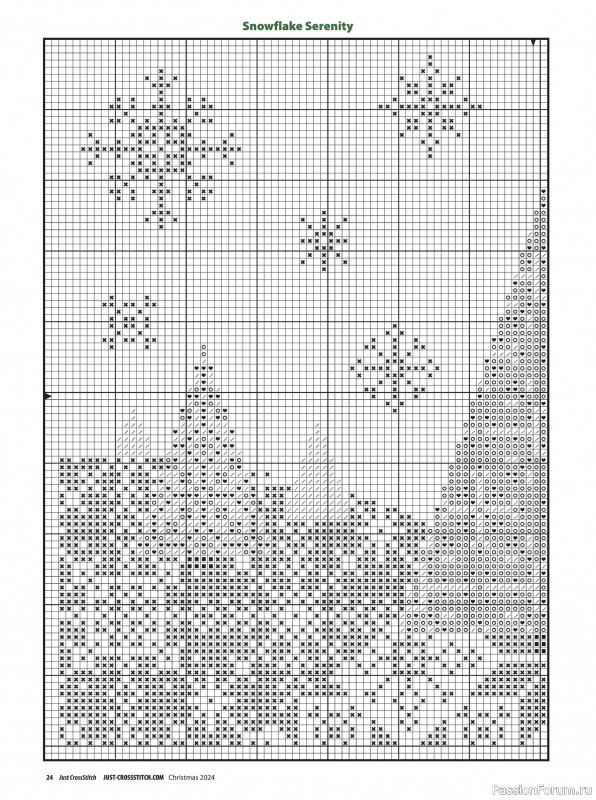 Коллекция вышивки в журнале «Just Cross Stitch - Christmas 2024»