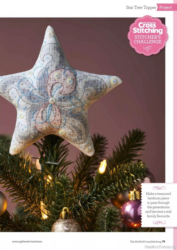 Коллекция вышивки в журнале «The World of Cross Stitching №339 2023»
