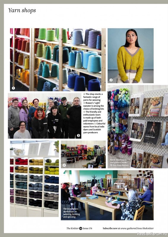 Вязаные модели спицами в журнале «The Knitter №176 2022»