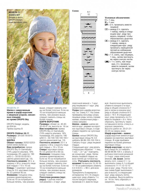 Вязаные модели в журнале «Creazion №1 2023»