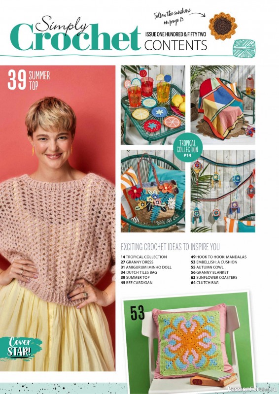 Вязаные проекты крючком в журнале «Simply Crochet №152 2024»