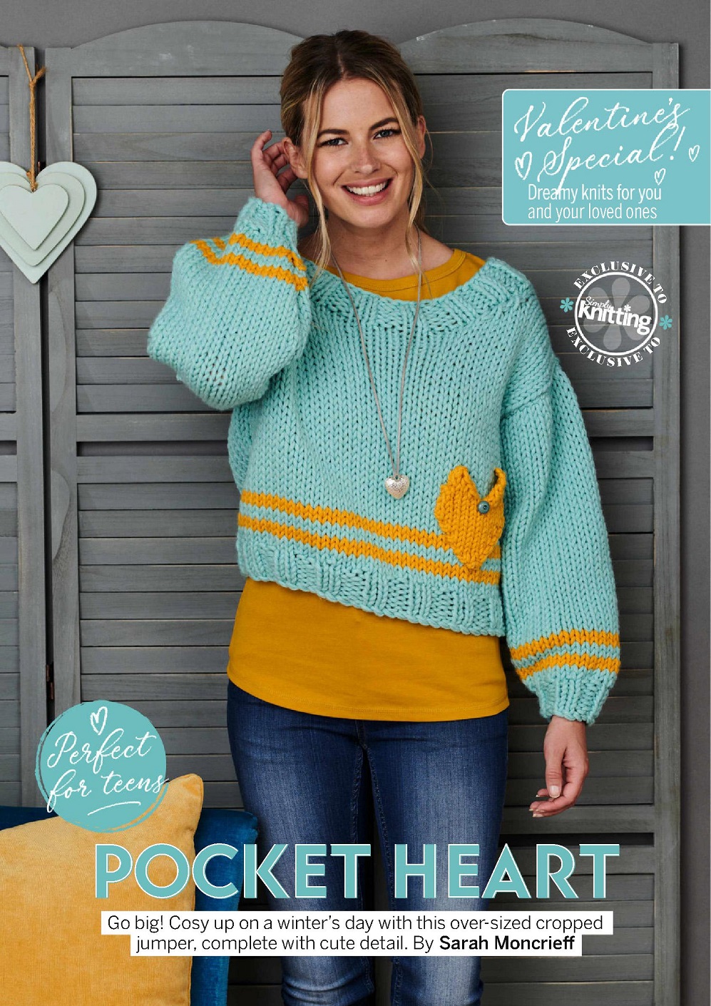Вязаная одежда для взрослых и детей в журнале &quot;Simply Knitting №220 2022&quot;
